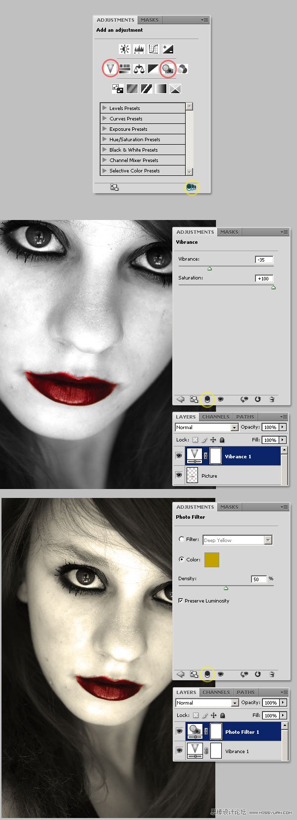 Photoshop制作哥特風格人像效果
