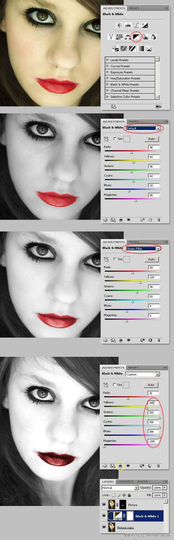Photoshop制作哥特風格人像效果