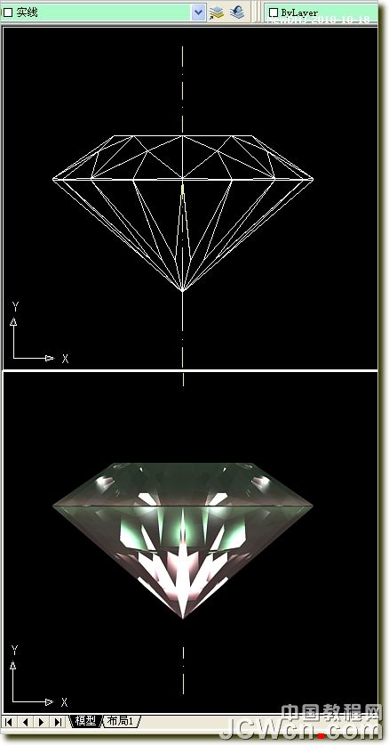 AutoCAD建模教程:繪制八心八箭的鉆石