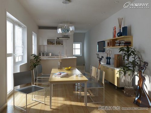 3DMAX實例教程:室內光影色彩的表現(xiàn)技法解析