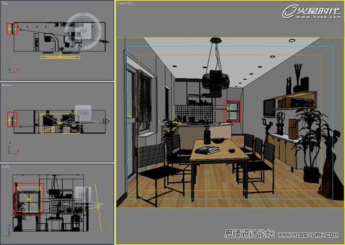 3DMAX實例教程:室內光影色彩的表現技法解析