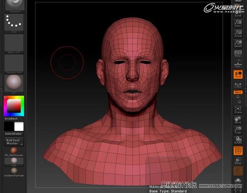 ZBrush教程:夸張寫實人頭《爆牙》雕刻