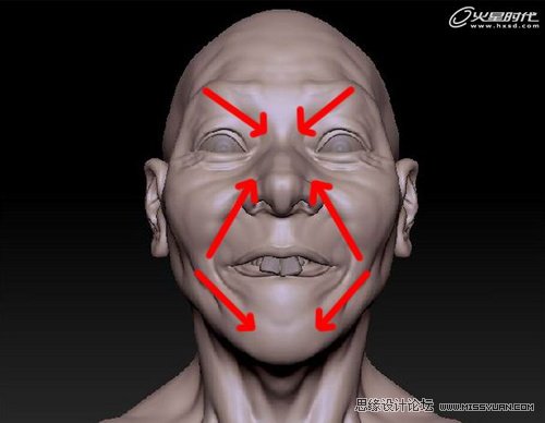 ZBrush教程:夸張寫實人頭《爆牙》雕刻