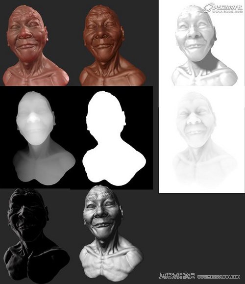 ZBrush教程:夸張寫實人頭《爆牙》雕刻