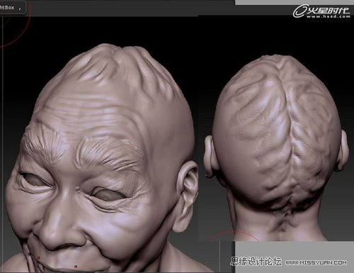 ZBrush教程:夸張寫實人頭《爆牙》雕刻