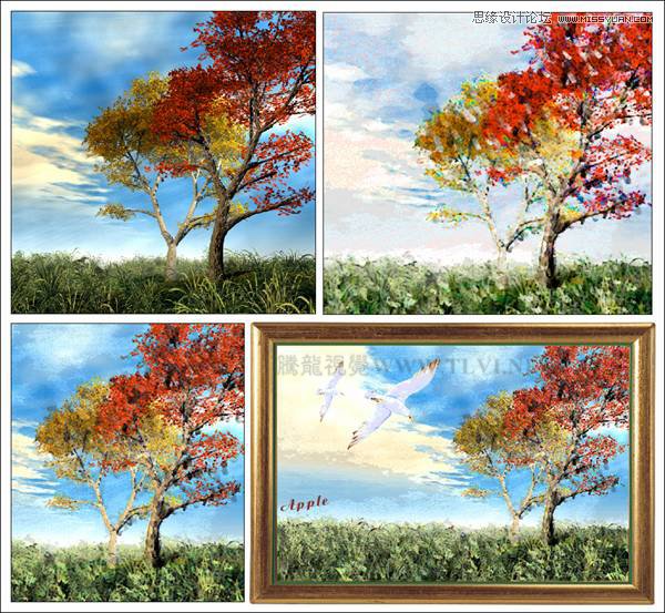 CorelDRAW實例教程:繪制現代裝飾油畫效果