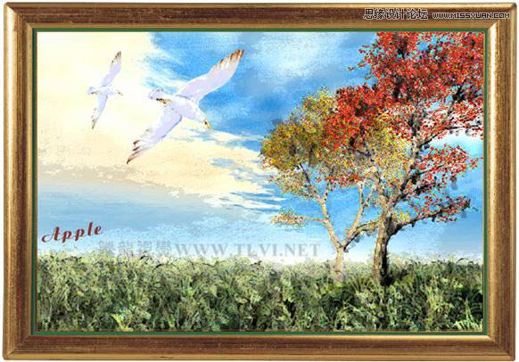 CorelDRAW實例教程:繪制現代裝飾油畫效果