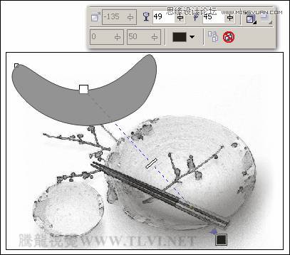 CorelDRAW實例教程:繪制中國風瓷器醉花陰