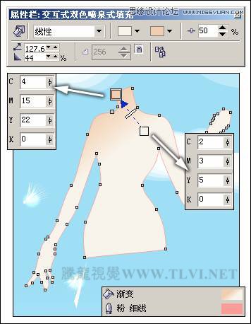 CorelDRAW繪制卡通風(fēng)格的時(shí)尚美女教程