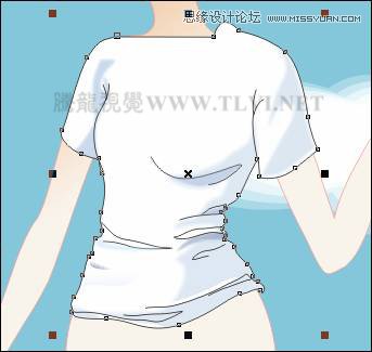 CorelDRAW�L�ƿ�ͨ�L(f��ng)��ĕr(sh��)����Ů�̳�