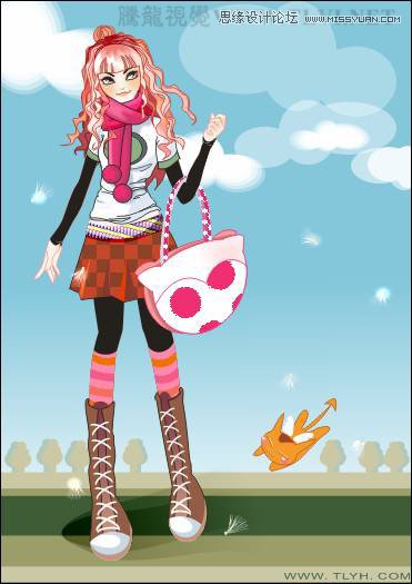 CorelDRAW�L�ƿ�ͨ�L��ĕr����Ů�̳�