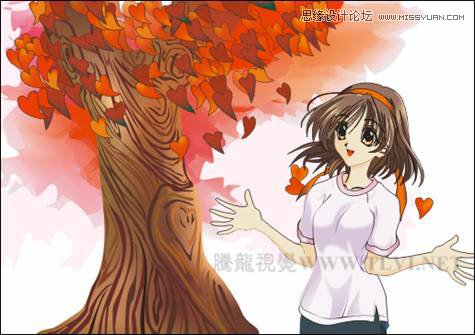 CorelDRAW�L����ʽ��ͨ��Ů�̳�