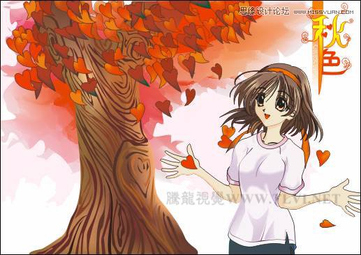 CorelDRAW�L����ʽ��ͨ��Ů�̳�