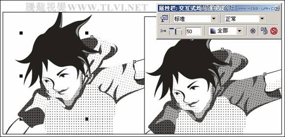 CorelDRAW繪制放射狀速度線實例之足球少年