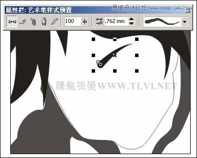 CorelDRAW繪制放射狀速度線實例之足球少年