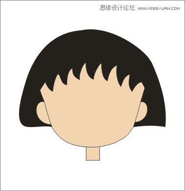 Coreldraw繪制櫻桃小丸子兒童節插畫