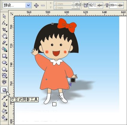 Coreldraw繪制櫻桃小丸子兒童節插畫