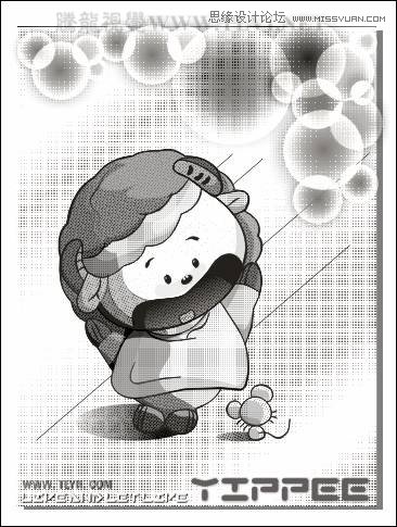 CorelDRAW實例教程:繪制方格風格卡通玩偶