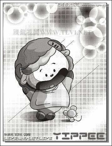 CorelDRAW實例教程:繪制方格風格卡通玩偶