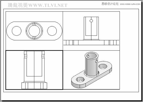 AutoCAD實(shí)例教程:中并列視口的打印輸出