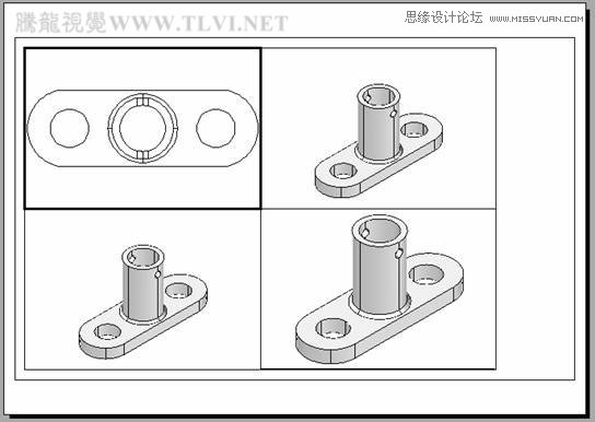 AutoCAD實(shí)例教程:中并列視口的打印輸出