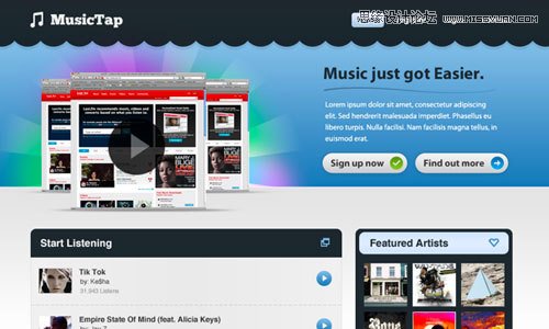 20�����|(zh��)���ľW(w��ng)��O(sh��)Ӌphotoshop�̳�