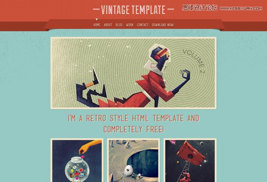精心設計的免費HTML5和CSS3模板