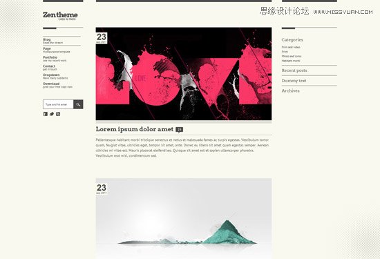 精心設計的免費HTML5和CSS3模板