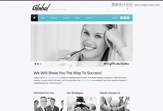 精心設計的免費HTML5和CSS3模板