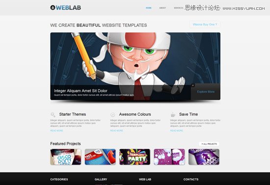 精心設計的免費HTML5和CSS3模板