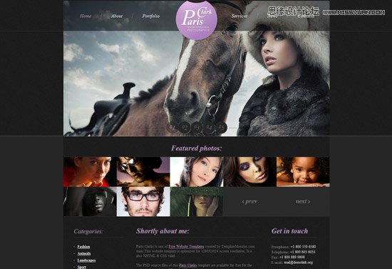 精心設計的免費HTML5和CSS3模板