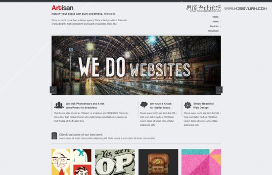精心設計的免費HTML5和CSS3模板