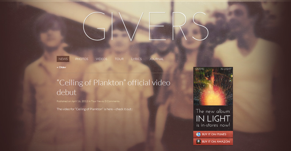 網頁設計中的模糊背景使用技巧