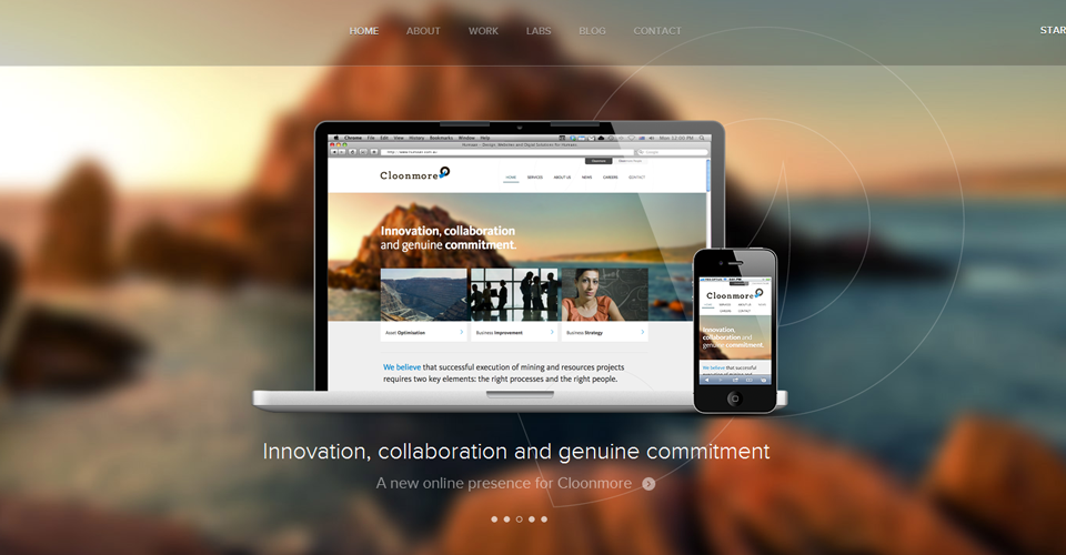 網頁設計中的模糊背景使用技巧