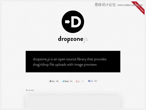 01-dropzone 2013年2月網(wǎng)頁設(shè)計新鮮資源下載