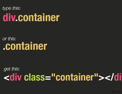 Emmet(Zen coding)HTML���aʹ�ü����߄t