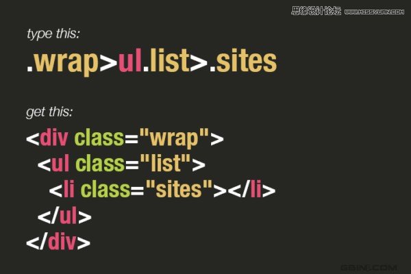 Emmet(Zen coding)HTML代碼使用技巧七則