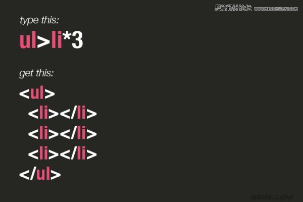 Emmet(Zen coding)HTML代碼使用技巧七則