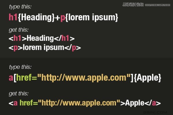 Emmet(Zen coding)HTML代碼使用技巧七則