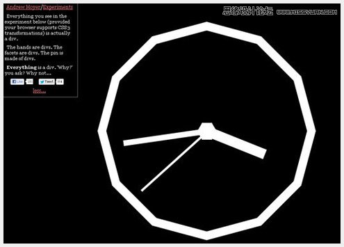 05html5experiments3 16個天馬行空令人印象深刻的CSS3&HTML5嘗試