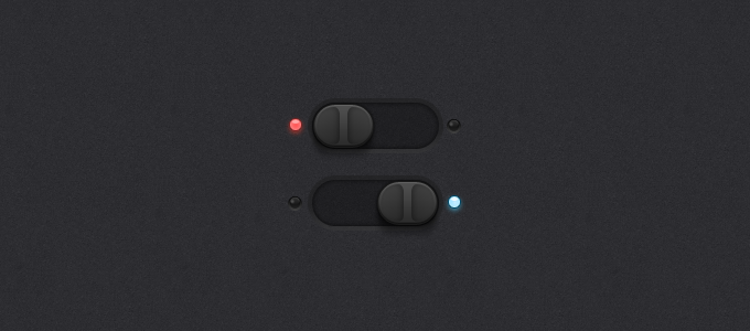 20款國外時尚大氣的按鈕開關PSD素材下載