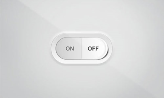 20款國外時尚大氣的按鈕開關PSD素材下載