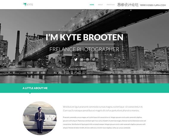 20套高質(zhì)量的免費(fèi)網(wǎng)頁(yè)模版PSD素材