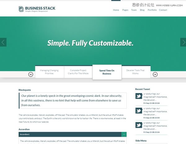 20套高質(zhì)量的免費(fèi)網(wǎng)頁(yè)模版PSD素材