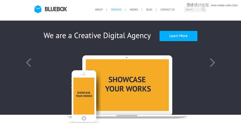 20套高質(zhì)量的免費(fèi)網(wǎng)頁(yè)模版PSD素材