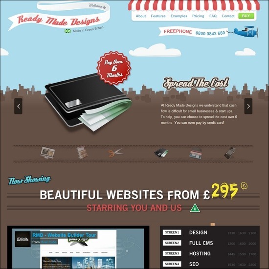 70個暗黃色風格的復古網頁設計欣賞