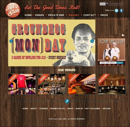 70個暗黃色風格的復古網頁設計欣賞