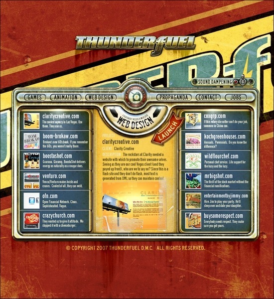 70個暗黃色風格的復古網頁設計欣賞