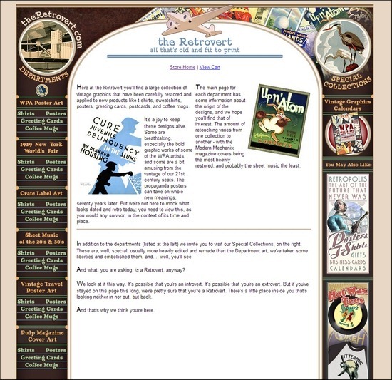 70個暗黃色風格的復古網頁設計欣賞