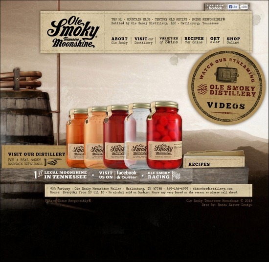 70個暗黃色風格的復古網頁設計欣賞